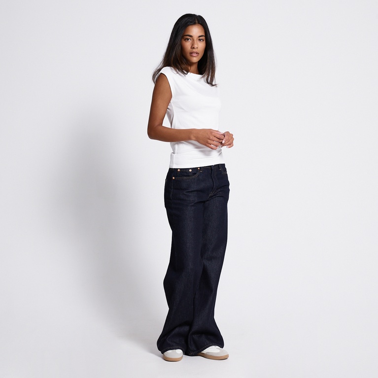 Soft feel top "Livia" White